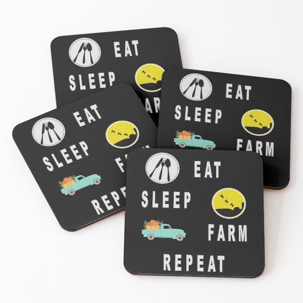 Item preview, Eat Sleep Farm Repeat designed and sold by FridPix.