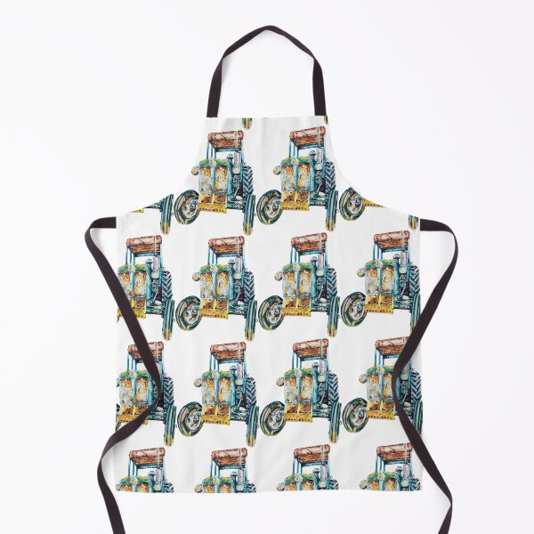 Item preview, Rusty Yellow & Blue Tractor designed and sold by LornaBowdenART.
