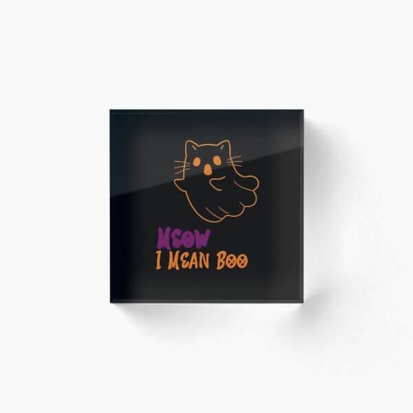 Aperçu de l'œuvre Miaou je veux dire Boo | Vacances de chat | Amoureux des chats | Tee-shirt minou | catoween créée et vendue par Armaneto.