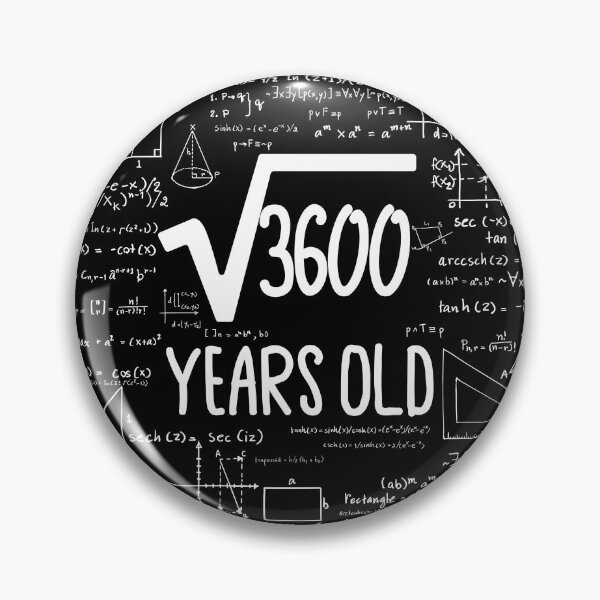 Item preview, Square Root of 3600, 60th Birthday Gift, 60 Years Old Gift, Math Lover Gift, Math Geek, Math Nerd, Mathematician  designed and sold by UrbanJupiter1.