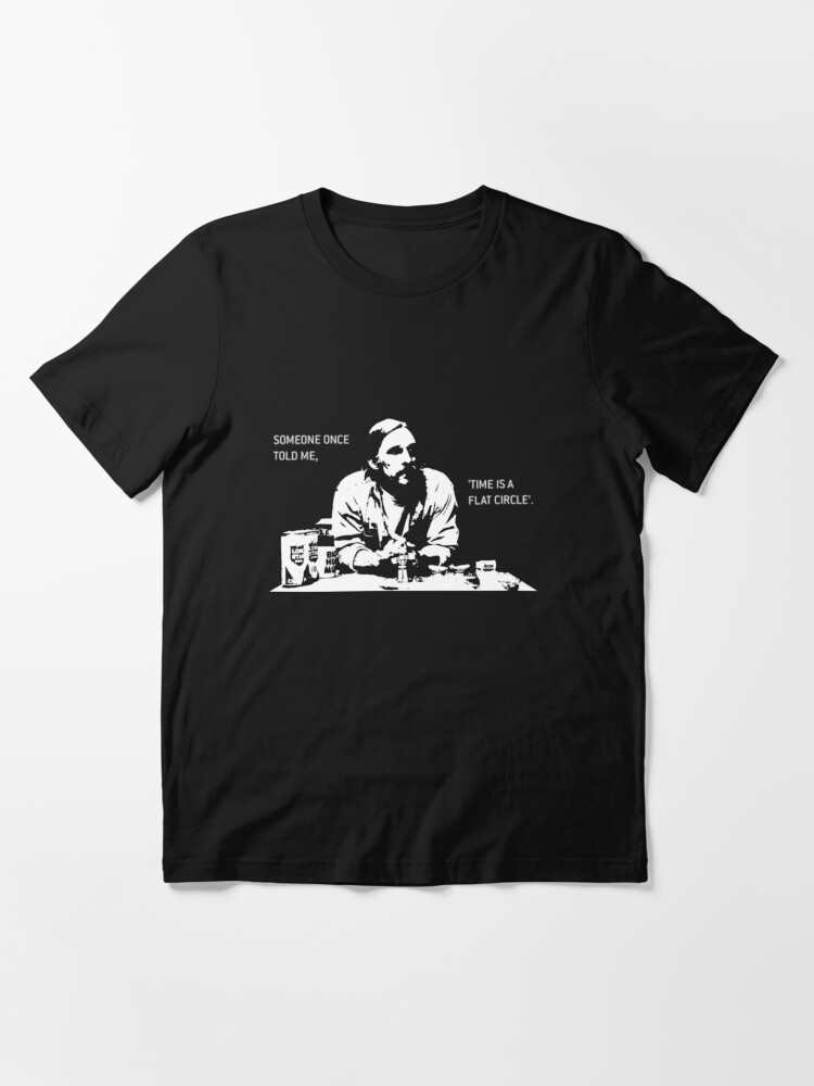 Imagen 3 de 7, Camiseta esencial con la obra El tiempo es un círculo plano, diseñada y vendida por CForward.