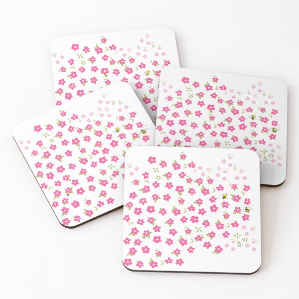 Item preview, Illustrated flowers and bees designed and sold by AnnDim.