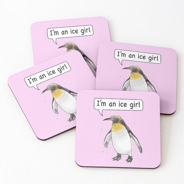 Item preview, Im an ice girl, funny penguin pun designed and sold by weilertsen.
