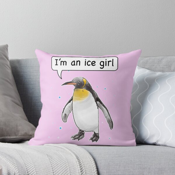 Item preview, Im an ice girl, funny penguin pun designed and sold by weilertsen.