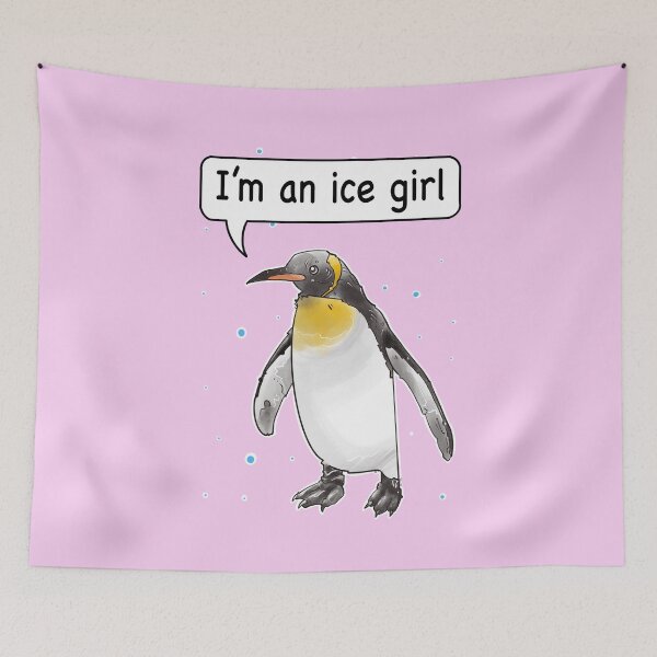 Item preview, Im an ice girl, funny penguin pun designed and sold by weilertsen.