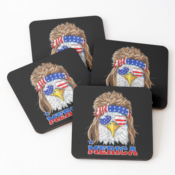Item preview,  Merica Eagle Mullet 4th July American Flag designed and sold by paudels.