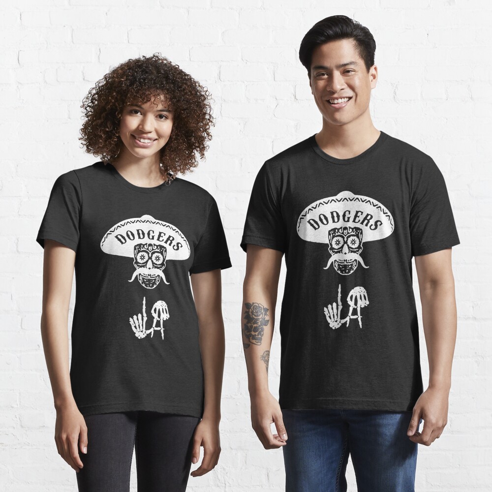 Funny Skull Dodgers Essential T-Shirt for Sale by YoZuDesign