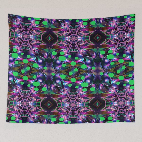 Item preview, Spider Web Psychedelic Abstract Pattern, 4, graphic psychedelic abstract art, trippy graphic psychedelic arte abstracto designed and sold by Adri Barnard.