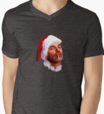 Bad Santa Smoking Men's V-Neck T-Shirt