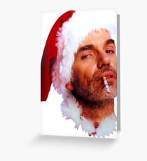 Bad Santa Rauchen Grußkarte