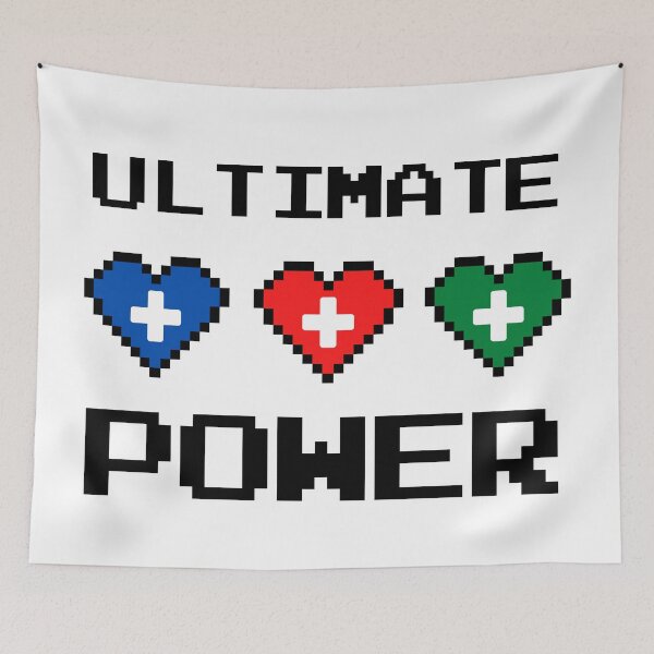 Item preview, Ultimate Power Health Mana And Stamina Retro Video Game designed and sold by Legit Hooligan.