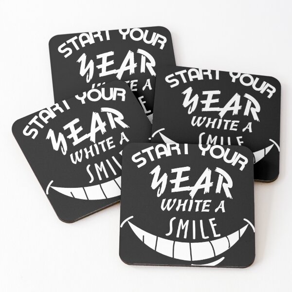 Item preview, Start your year white a smile shirt designed and sold by Ismail Ouadban.