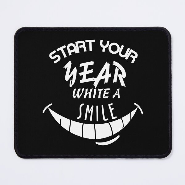 Item preview, Start your year white a smile shirt designed and sold by Ismail Ouadban.