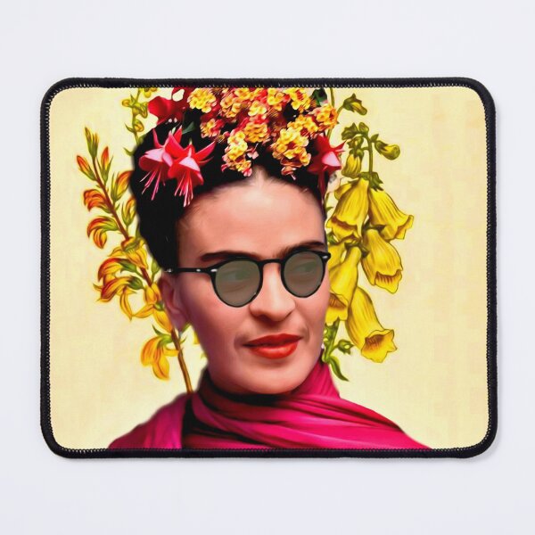 Item preview, Frida Kahlo with Flowers and Sunglasses designed and sold by KALEIDOSCOPE UK.