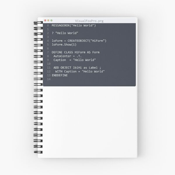 Item preview, . VisualFoxPro language Hello World program sample in editor window designed and sold by IuriiVlasenko.