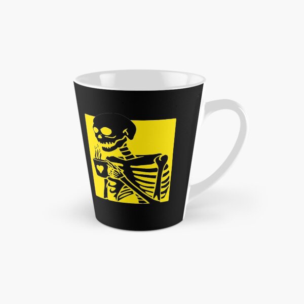 Aperçu de l'œuvre Squelette buvant du café Halloween créée et vendue par hassukissa.