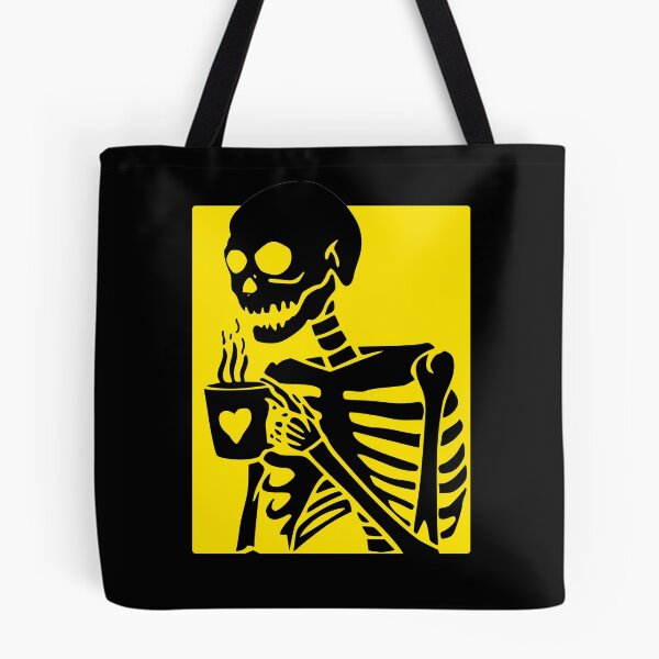 Item preview, Skeleton Drinking Coffee Halloween designed and sold by hassukissa.