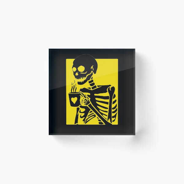 Item preview, Skeleton Drinking Coffee Halloween designed and sold by hassukissa.