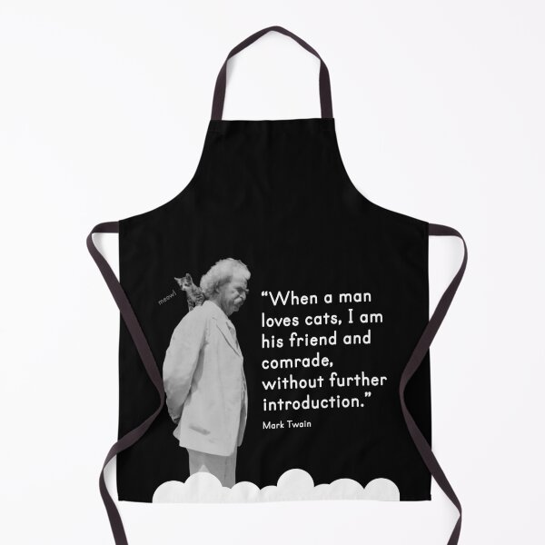 Item preview, MARK TWAIN LIKES CATS designed and sold by Madjack Tees Kiwi SuperStore.
