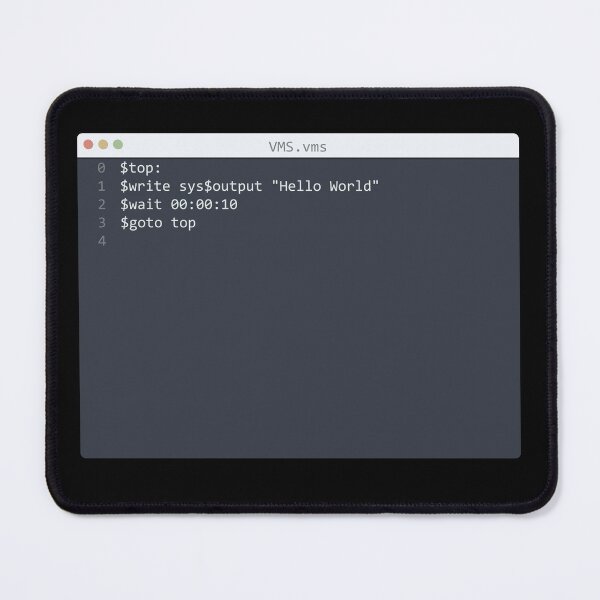 Item preview, . VMS language Hello World program sample in editor window designed and sold by IuriiVlasenko.