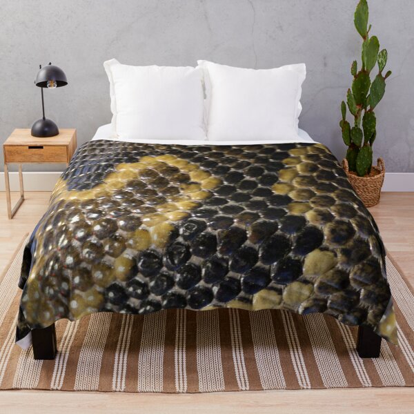 Item preview, Python Skin Pattern Bed Sheet Design designed and sold by PodiShawna.