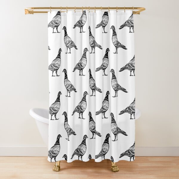 Taube | Pigeon | Stadttaube T-Shirt Duschvorhang