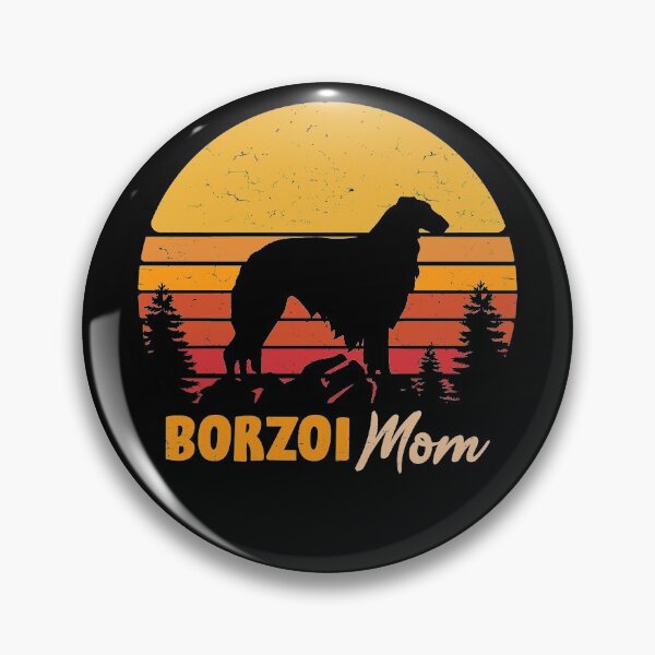 Aperçu de l'œuvre Borzoi Dog Mom Vintage Retro créée et vendue par rafaeltto.