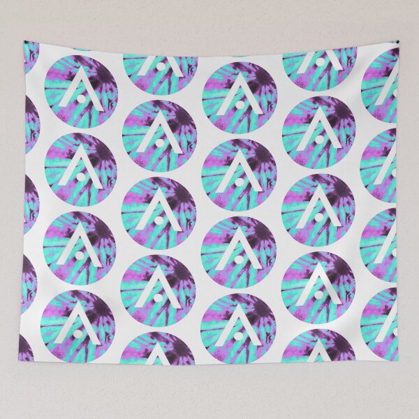 Item preview, Blue and Purple Tie Dye Aveda Logo designed and sold by Dalaura.
