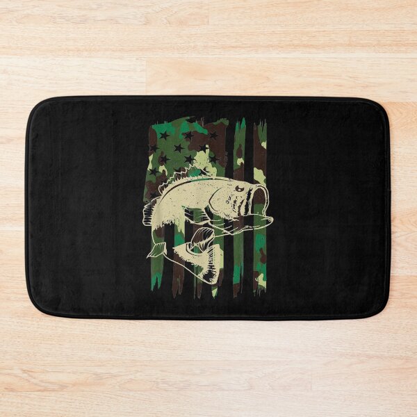 Item preview,  Bass Camo Fish Camouflage Fishing American Flag Usa designed and sold by lindaxse.
