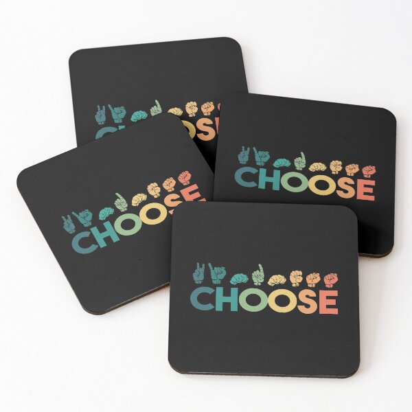 Item preview, Choose Kindness Hand Sign Language Teachers Retro Interpreter ASL designed and sold by kindxinn.