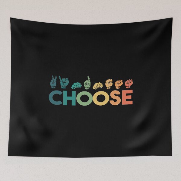 Item preview, Choose Kindness Hand Sign Language Teachers Retro Interpreter ASL designed and sold by kindxinn.