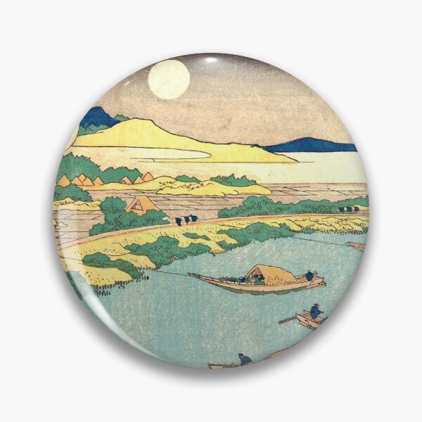 Item preview, Moonlight on the Yodo River - Japanese Woodcut Prints designed and sold by mosgol.