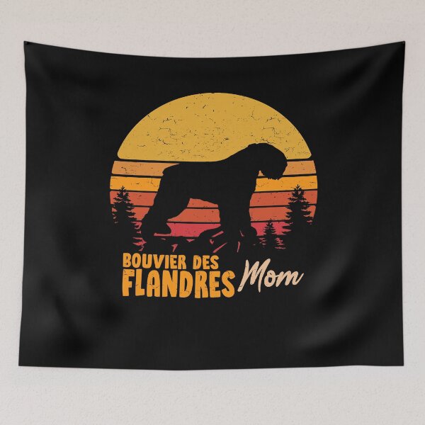 Item preview, Bouvier Des Flandres Dog Mom Vintage Retro designed and sold by rafaeltto.