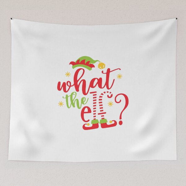 Item preview, What the Elf Merry Christmas Gift Premium Art Apparel Essential Funny Cat Halloween designed and sold by DesignByHeartUK.