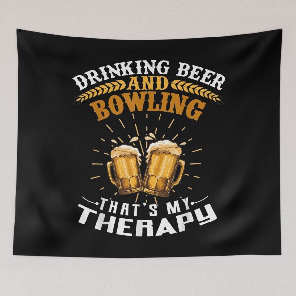 Item preview,  Drinking Beer Bowling Thats Therapy designed and sold by lindaxse.