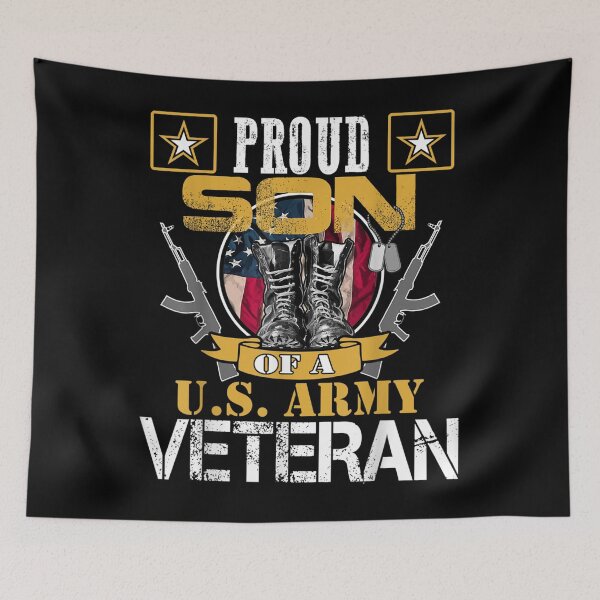 Item preview,  Vintage Proud Son Army Veteran Gift Mom Dad Kid designed and sold by jennifera11.