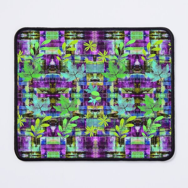 Item preview, Squares and Leaves Botanical Abstract Pattern, 2,Graphic Psychedelic Abstract Art, Inspired by Nature-floral abstract art, Graphic Psychedelic Abstract Art, Inspired by Nature-floral abstract art designed and sold by Adri Barnard.
