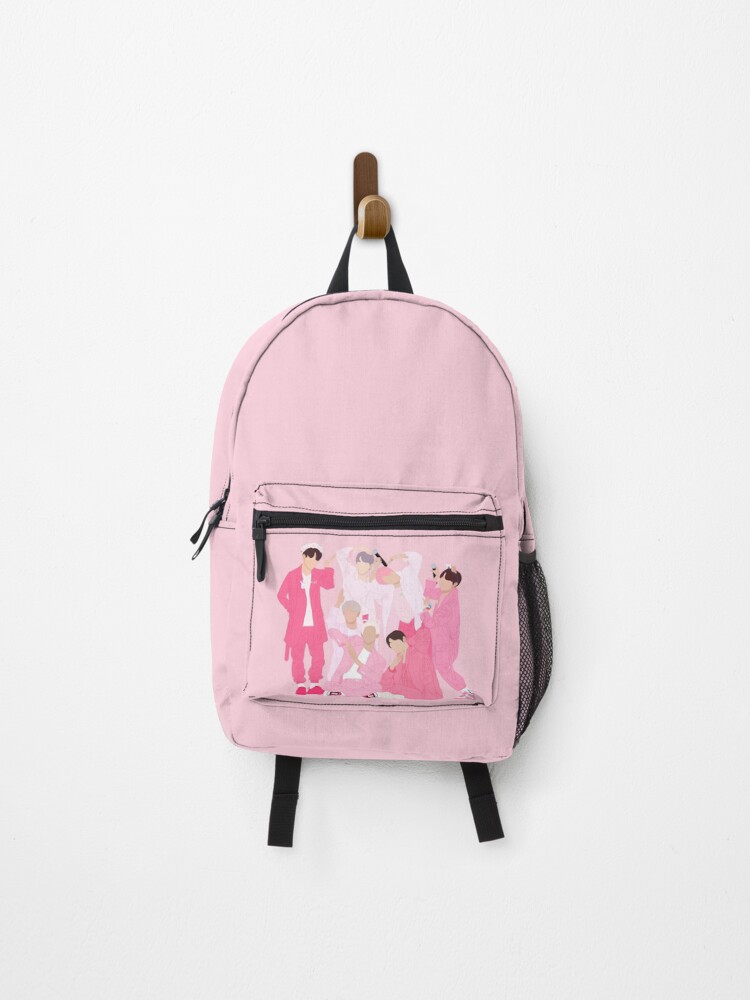 bts pink backpack