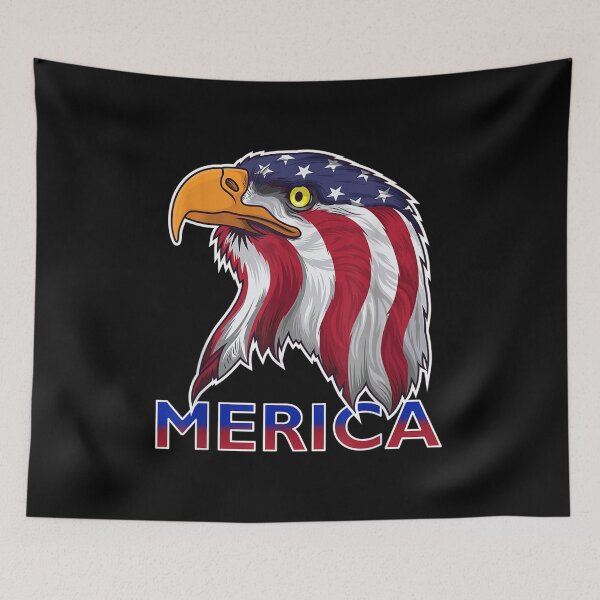 Aperçu de l'œuvre Eagle Mullet 4 Juillet Merica Drapeau Américain Patriotique Usa créée et vendue par jennifera11.