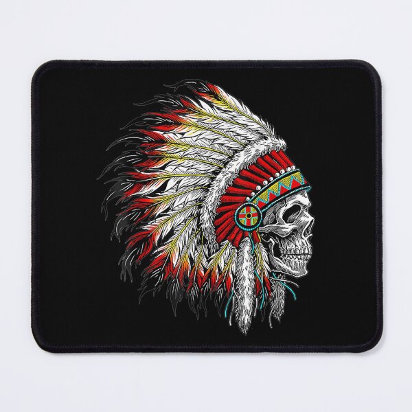 Item preview,  Native American Indian Chief Skull Motorcycle Headdress designed and sold by jennifera11.