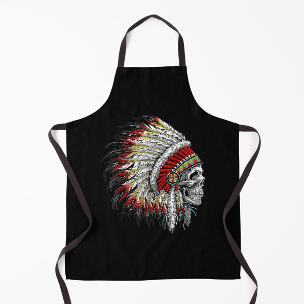 Item preview, Native American Indian Chief Skull Motorcycle Headdress designed and sold by jennifera11.