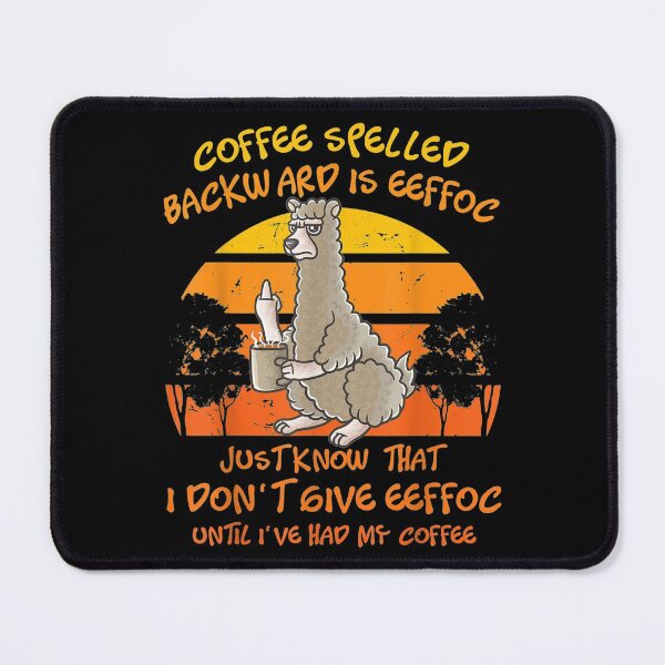 Item preview,  Coffee Spelled Backwards Eeffoc Llama Alpaca designed and sold by lindaxse.