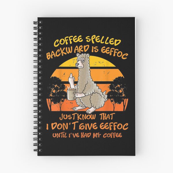 Item preview,  Coffee Spelled Backwards Eeffoc Llama Alpaca designed and sold by lindaxse.