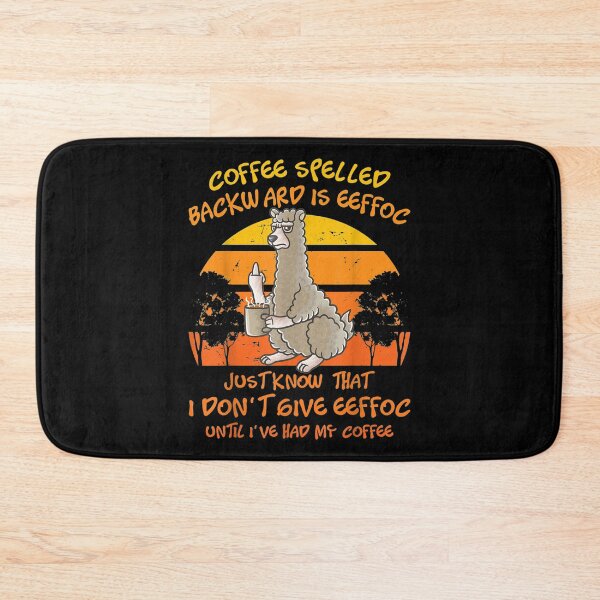 Item preview,  Coffee Spelled Backwards Eeffoc Llama Alpaca designed and sold by lindaxse.