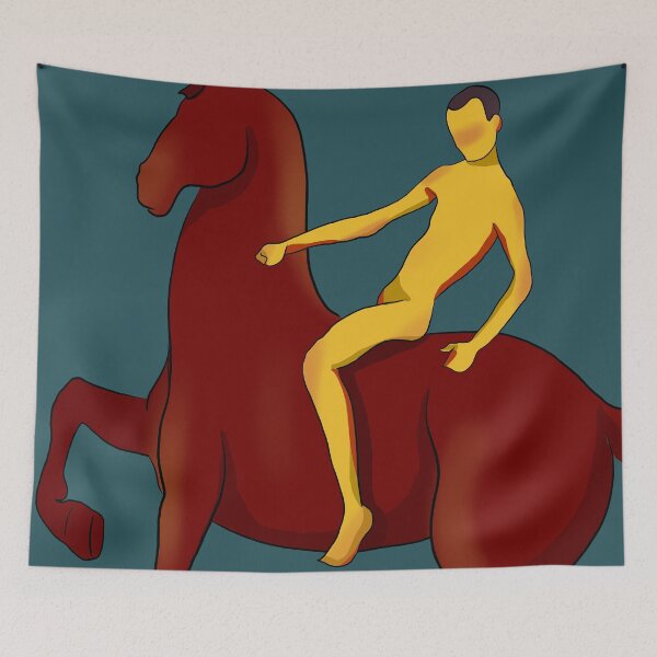 Item preview, katina's minimalism "Bathing the Red Horse" designed and sold by OneginaEvgenia.