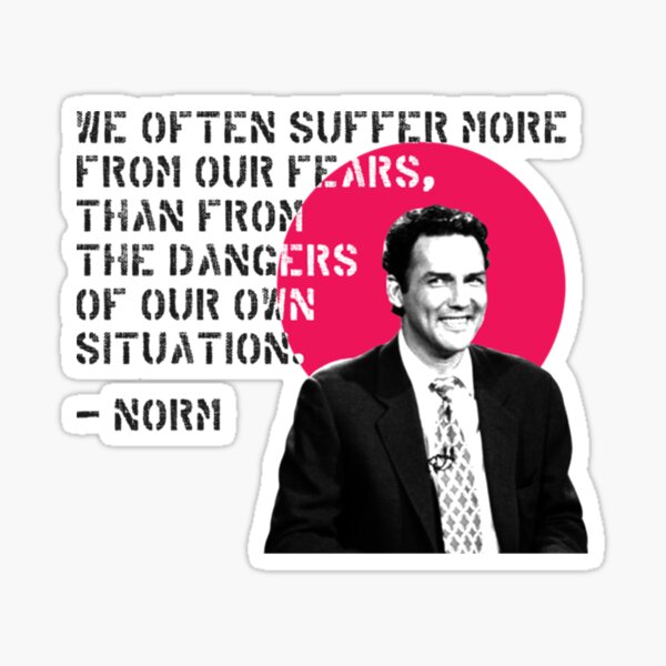 NORM MACDONALD Quotes Sticker