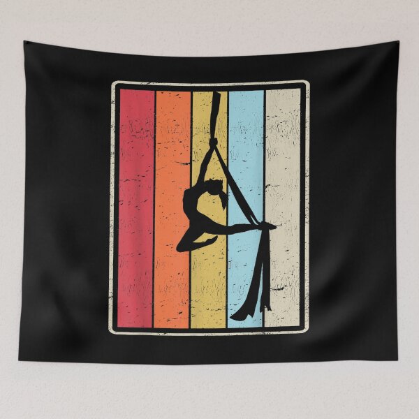 Item preview,  Aerial Silks Silhouette Dancer Aerialist Air Yoga Acrobatics designed and sold by jennifera11.