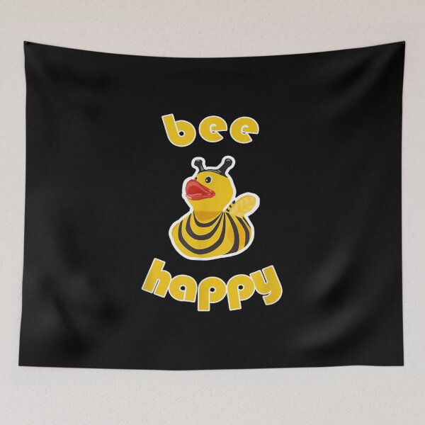 Item preview,  Bee Happy Rubber Duck designed and sold by lindaxse.