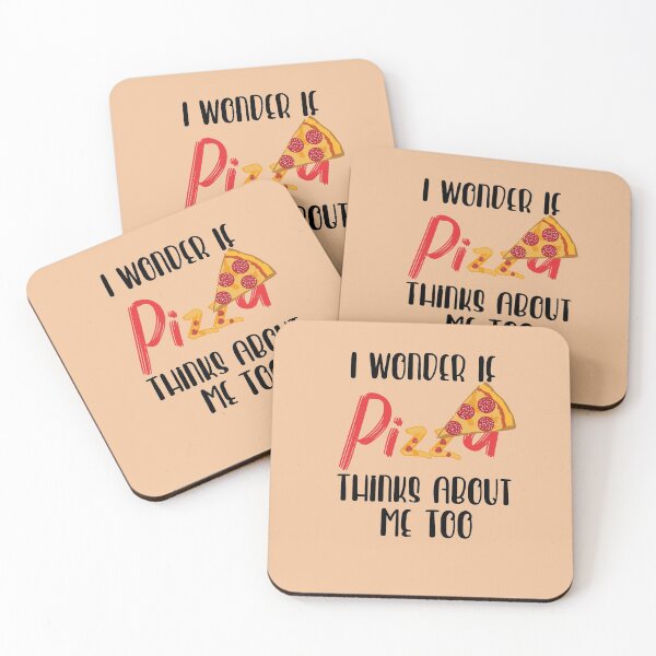 Item preview, I Wonder if Pizza Thinks About Me Too designed and sold by Heddar Badreddine.