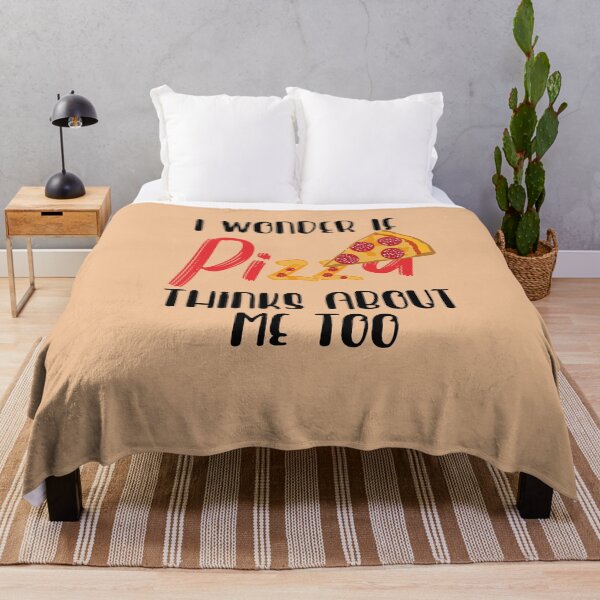 Item preview, I Wonder if Pizza Thinks About Me Too designed and sold by Heddar Badreddine.